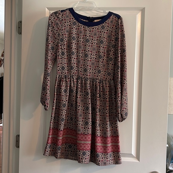 Skies are Blue Long Sleeve Dress - Picture 1 of 4